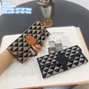 Factory wholesale ladies shoulder bags 2 simple joker plaid long wallet small fresh contrast leather coin purse street fashion folding fashion clutch bag 5655#