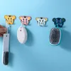 New 4/1PCS Tiger Hook Multi-purpose Wall Keys Bag Hanger Hook Adhesive Bathroom Towel Holder Kitchen Hardware Organizer Hook Rack