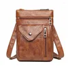 Sacs de soirée Sac pour femme Designer Vintage Bandoulière Téléphone portable Épaule Téléphone portable Cuir Quotidien Été Messenger pour les femmes