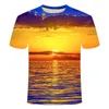 T-shirts masculins 2023 Hawaii Couper à manches courtes Half Beach 3dt Shirt grande taille 5xl Maldives