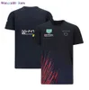 メンズTシャツ2021 F1 F1フォーミュラ1チームレーシングジャージーショートセブTシャツスポーツラウンドネックカーワークウェアファンカスタマイズサマースタイル0325H23