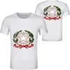 Herren T-Shirts ITALIEN Männliche Jugend Diy Maßgeschneiderte Name Nummer PO Text Ita Freizeithemd Nation Flagge Italienisches Land Italia College-Kleidung