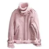 Women's Fur & Faux Arlenesain Custom Beatiful Real Shearling Women Jacket