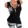 Maglietta da donna Sexy Maglietta Harajuku Maglietta Blusas Maglietta da donna senza maniche Casual Y2K Top Tee Moda Maglietta estiva rossa nera Abbigliamento donna Scollo a V 230325