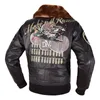 メンズレザーフェイク本物のジャケットトップグレインカウレトロカジュアルショートファッションオートバイライディング230324