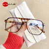 Sunglasses Frames Double Beam Anti Blue Light Glasses Frame Women Men Retro Big Myopia Eyeglasses Female Oversized Fat Mirror Fashion