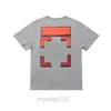 Men's Off T-shirts Men Brands Designer Cross T camisetas gradiente Dissolve Arrow Printing x Mangas curtas Tops de verão Tee casualgd1z