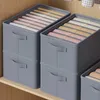 Caixas de armazenamento caixas organizador de roupas jeans caixa de armazenamento organizador caixa de armazenamento de roupas com compartimentos camisola calças armazenamento p230324