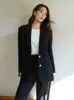 Damenanzüge-Blazer DUSHU Professioneller Sense-Stil Flip-Kragen-Jacke für Frauen Frühlingsloser Bürodamen-Blazer 230325