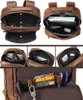 Sırt çantası Luufan Vintage Erkekler Orijinal Deri Büyük Kapasite Fit 15.6 "PC Su Geçirici Adam Okul Çantaları Erkek Seyahat Sıralama Sırtı