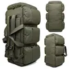 Bolsas ao ar livre de alta qualidade 90l de grande capacidade viagens militares oxford canvas backpack camuflage saco de mochila à prova d'água 230325