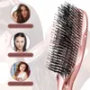 Brosses à cheveux japonais Premium tête masseur cuir chevelu shampooing plastique humide démêlant nettoyage peigne or Rose 230325