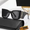 Designer-Sonnenbrille für Damen, UV-Schutz, modische Sonnenbrille, Buchstabe, lässige Brille mit Box, sehr gut mit Box