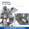 ZONESUN Automatic Powder Bagger Pouch Sachet Soybean Milk Coffee Pepper Curry Seasoning Flour Packaging Machine ZS-FM61