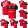 Men's T-Shirts 2022 F1 Racing Team Red T-shirt Formula 1 Racing Suit Short Seves Jersey Motorsport Outdoor Quick-Dry Sports Polo Shirt Custom 0325H23