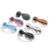 Kutu Moda Parçası Bir 2000'li Retro Güneş Gözlüğü Kadın Büyük Boy Güneş Gözlükleri UV400 Ladies 2023 Yeni Moda Gözlük Gölgeleri 0004