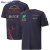 T-shirt da uomo T-shirt da pilota di F1 Divisa della squadra Divisa da corsa da tifoso da uomo T-shirt ad asciugatura rapida a taglio corto personalizzabile 0325H23