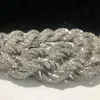 Moissanite Chains 12mm 18-24inch 925 스털링 실버 패스 테스트 여성/남자를위한 Moissanite 로프 체인 목걸이 좋은 선물