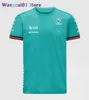 Herrt-shirts F1 Formel One Racing Suit Short Seve Team Uniform Hamilton Drivers Championship Polyester Quick-Torking Round Neck T-shirt kan anpassas 0325H23