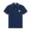 Designer Polo Sommermode Basic Herren Golf Poloshirt Herren T-Shirt Brust Logo Poloshirts Frankreich Luxusmarke Größe M-XXL T-Shirt
