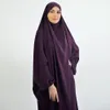 Vêtements ethniques Eid à capuche femmes musulmanes Hijab robe prière vêtement couverture complète Ramadan robe vêtements islamiques Niqab Dres 230324