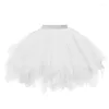 Vêtements de nuit pour femmes Accessoires de mariage en tulle pour femmes Jupon Robe à bretelles courtes Tutu rouge et blanc Jupe gonflée Rockabilly Crinoline Pour