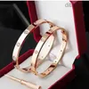 love bracelet designer jewelry gold cuff Screw Carti Bracelets Screwdriver bangles Titanium Steel belcher Silver 4CZ for Womens Mens party gift designer bangle