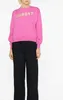 23SS Isabel Marant Designer Klasyczna moda bawełniana bluza nowa to druk litera pullover okrągła szyja swobodny luźny sport