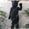 Performans Blac Bear Maskot Kostüm Kostüm Karikatür Fursuit Kıyafetler Parti Giyin UYARI AKTANİK GİBİ GİBİ GİYİCİ Cadılar Bayramı