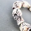 Strand Beaded Strands Skull Carving Men's Bracelet Limitation Yak Bone Material Art Vintage Bracelets For Man #GZ403Beaded Lars22