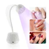 Nageldrogers mini LED -lamp 24w droger valse manicure polish lijm snel drogen UV licht 360 ° buigbare tafel ontwerp 230325