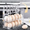 Storage Boxes Bins Egg Storage Box Refrigerator Organizer Food Containers Egg Fresh-keeping Case Holder Tray Dispenser Kitchen Storage Boxes 230324