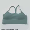 Aktywne zestawy Lululemens Women Yoga Bra Fitness Gym Ubrania Kobieta moda bezprzewodowa dziewczyny