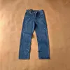 Mäns jeans designer gör gamla tvättade krom raka byxor hjärttryck för kvinnor män lång stil 2023 sweatpants byxor heta styledxqd 5 pu1g