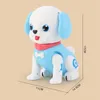 Electric/RC Animals Funny Cartoon Dog Robotic Puppy Interactive Walking Singing Luminous Electric Toys Toddlers Birthday Gifts Cute Dog Toy for Kids 230325