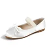 Sandals Mary Jane Shoes Womens Round Toe Plus Size Bow Silk Satin Ballet Flats SpringAutumn Women 230325