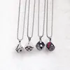 Pendant Necklaces Vintage Titanium Steel Box Chain Necklace Dice Men's Long Sweater Couple