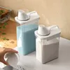 Storage Boxes Bins Household Washing Powder Liquid Storage Box with Measuring Cup Sturdy Plastic Laundry Detergent Container Grains Sealed Jar P230324