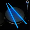 1 paar 5a Luminous Drum Stick Drum Accessoires Nylon Fluorescerende Drumsticks Glow in the Dark Fellight Musical Instruments