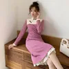 Vêtements ethniques Automne Hiver Cheongsam Épaissi 2023 Jeune fille chinoise Élégante Quotidienne Haut de gamme Robe à manches longues améliorée