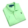 2023 Toppar Little Horse Classic Summer RL Men's Boutique Polo Shirt Kort ärm Ström Bomull Stor storlek LAPEL Business Casual T-shirt Ponny