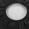 Stoelhoezen Stoel Circle Circle Cover Black Cotton Bar Office Slipcovers Ronde stof