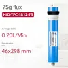 Nouveau Hid Tfc 1812- 75 Gpd Ro Membrane pour filtre à eau en 5 étapes traitement purificateur système d'osmose inverse norme Nsf/ansi