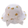 Chapeaux à large bord enfants bébé seau chapeau 2023 printemps été arc fruits imprimé soleil princesse Protection crème solaire casquette pêcheur