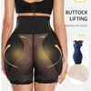 Kvinnors shapers bodysuit Shapewear Padded Hip Butt Lifter trosor Hög midja Trainer Kvinnlig Mage Control Body Shaper Hip Enhancer Lår Slimming 230325