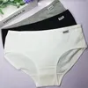 Women's Panties Cotton Underwear Women's Panties Girl Briefs Sexy Lingerie Plus Size Female Ladies Underpants Pantys LXXL Hemming Solid Design 230325