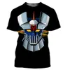 メンズTシャツCloocl Mazinger Z Men Men Fashion Cool 3DプリントTシャツHARAJUKUスタイルTシャツストリートウェアサマートップスドロップ230325