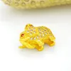 Pendant Necklaces Trendy Gold-Color Thick Plated Stamp Zircon Elephant Necklace For Men Fashion Jewelry