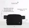 Designer Lu Fanny Pack överallt Belt Bag Fashion Bum Chest Yoga Bag Bumbag Nylon Womens Mens Outdoor Fleece Shoulder Crossbody Midjepåsar med logotyp