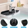Andra köksverktyg Kökskran Absorbent Mat Sink Splash Guard Silicone Faucet Splash Catcher Countertop Protector för badrum Köksgadgets 230324